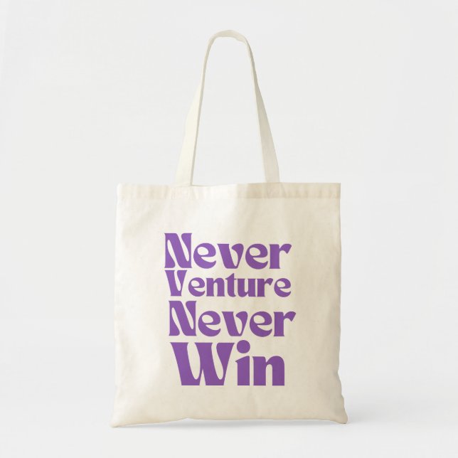 Bolsa Tote Nunca Empreender Nunca Ganhar (Frente)
