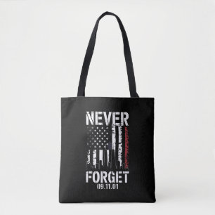 Bolsa Tote Nunca Esqueça o Dia da Memória 11 de Setembro de 2