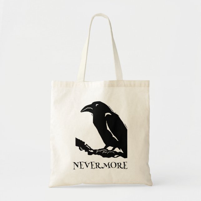 Bolsa Tote Nunca mais Crow Raven Hocus Pocus (Frente)