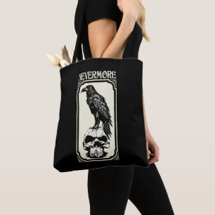 Bolsa Tote Nunca mais   Edgar Allan Poe - Raven