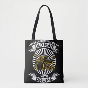 Bolsa Tote Nunca Subestime Um Velho Com Tshirt De TritsAr