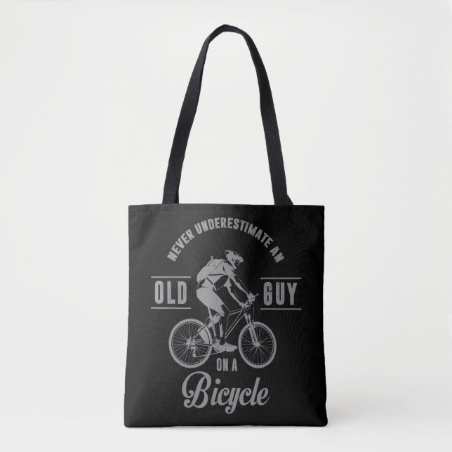 Bolsa Tote Nunca subestime uma Cara antiga na cidade de Mount (Frente)