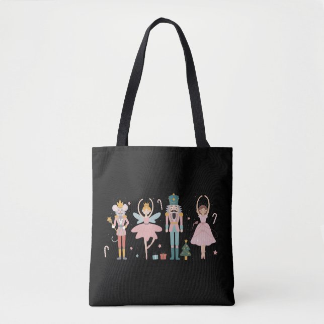 Bolsa Tote Nutcracker Christmas Ballet Cute Holiday (Frente)