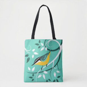 Bolsa Tote Nuthatch Vermelho Estilizado