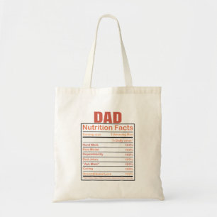 Bolsa Tote Nutrição De pais Fatos De Pai Humorístico Citação 