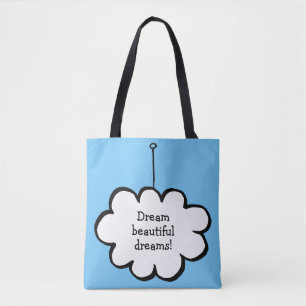 Bolsa Tote Nuvem Personalizada numa Corda