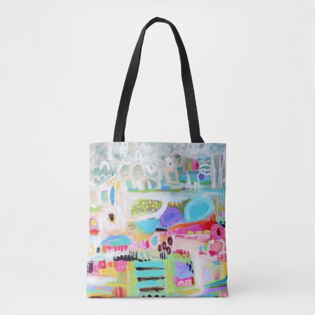 Bolsa Tote Nuvens abstrato (Frente)