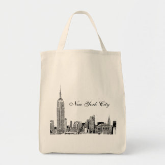 Bolsa Tote NYC Skyline Etch 01