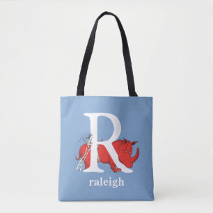 Bolsa Tote O ABC do Dr. Seuss: Letra R - Branco Adicione se
