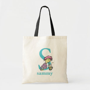 Bolsa Tote O ABC do Dr. Seuss: Letra S - Azul Adicione seu