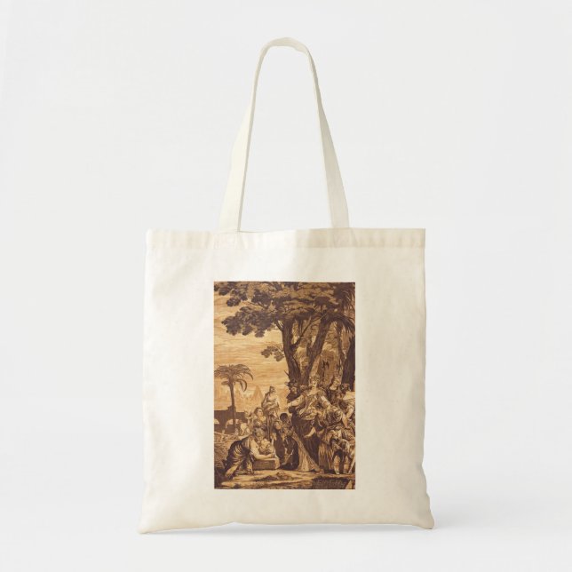 Bolsa Tote O Achado de Moisés do Livro de Êxodo (Frente)