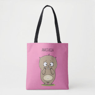 Bolsa Tote O adorável e adorável desenho do hamster