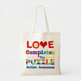Bolsa Tote O amor completa a Quebra-cabeça