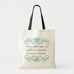 Bolsa Tote O amor dá-nos umas citações do conto de fadas