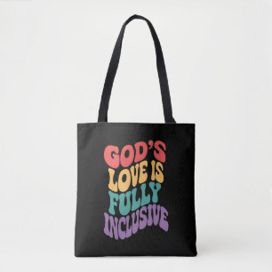 Bolsa Tote O Amor de Deus é Totalmente Inclusivo Cristão Jesu