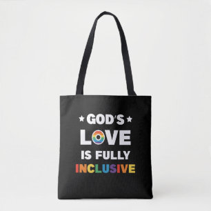 Bolsa Tote O Amor de Deus é Totalmente Inclusivo Mês do Orgul