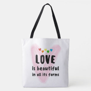 Bolsa Tote O AMOR É Bonito Em Todas As Formas