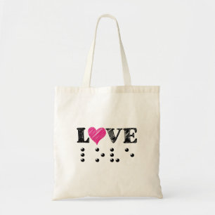 Bolsa Tote O Amor É Cego Braille