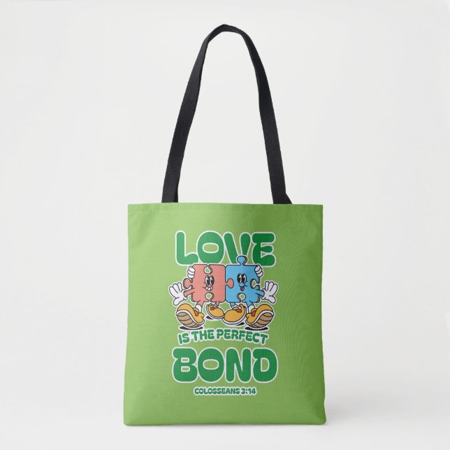 Bolsa Tote O Amor É o Laço Perfeito (Frente)