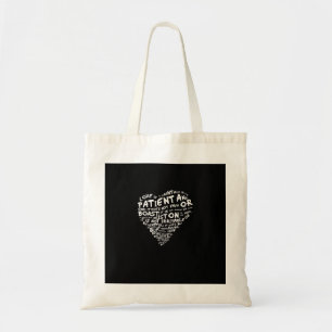 Bolsa Tote O Amor é Paciente Coríntios Coração Branco Estilo