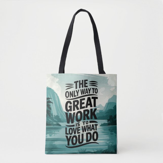 Bolsa Tote O amor está no trabalho (Frente)