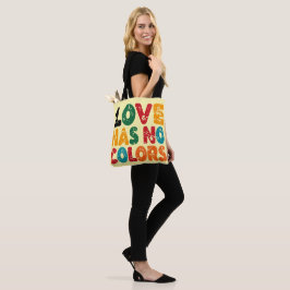 Bolsa Tote O Amor Não Tem Cores De Saco