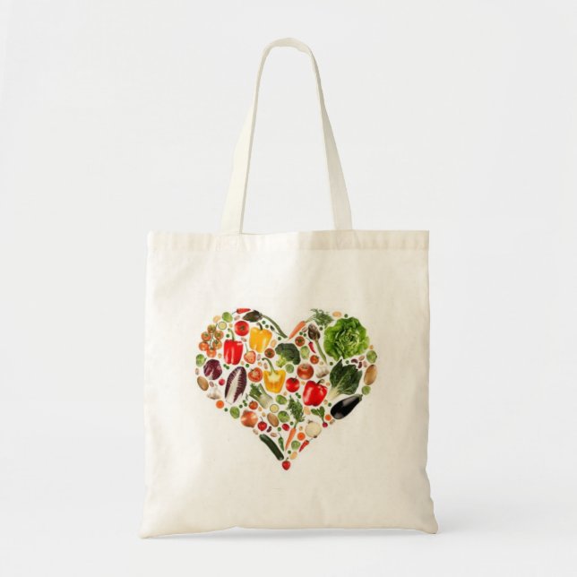 Bolsa Tote O amor para a comida (Frente)
