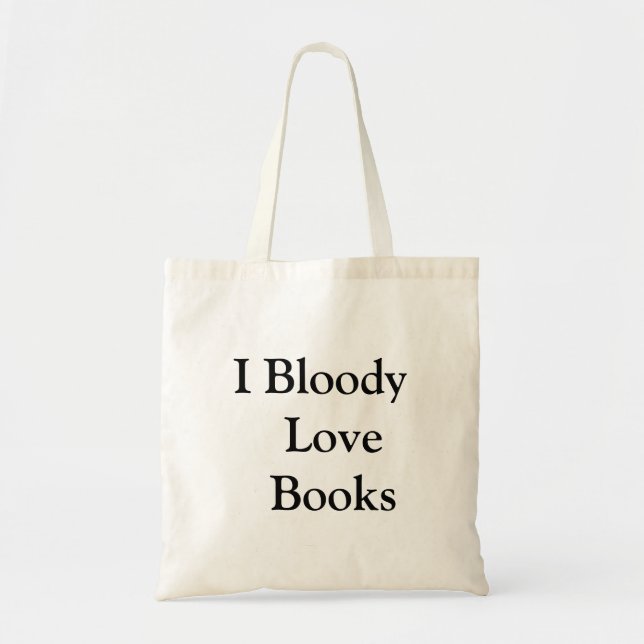 Bolsa Tote "O amor sangrento registra" amantes de livro (Frente)