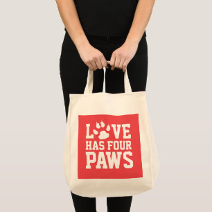 Bolsa Tote O Amor Tem Quatro Patas