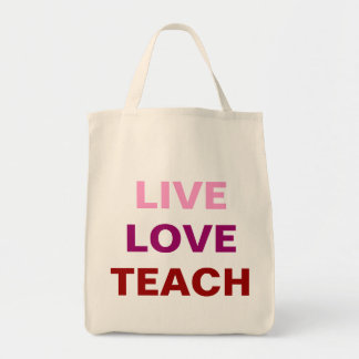 Bolsa Tote O amor vivo ensina o saco