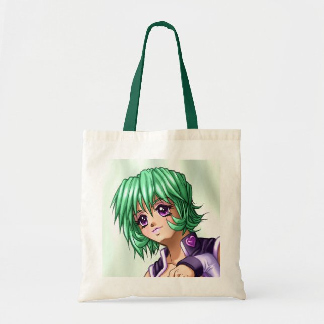 Bolsa Tote O Anime cobre acima a menina (Frente)
