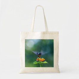 Bolsa Tote O anjo voa o colibri
