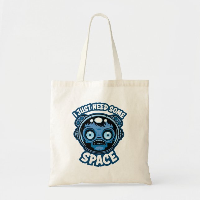 Bolsa Tote O Astronauta Zombie Precisa De Algum Espaço (Frente)