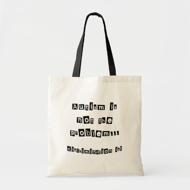 Bolsa Tote O autismo não é o problema (Frente)