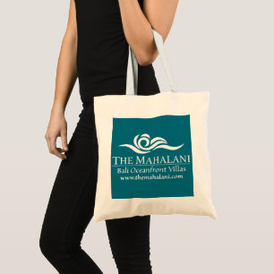 Bolsa Tote O azul de Mahalani com branco