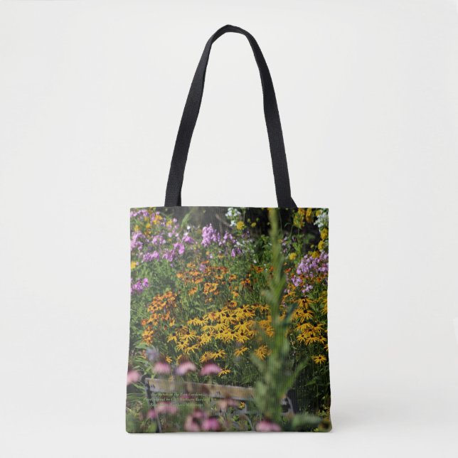 Bolsa Tote O banco nos jardins da barraca (Frente)