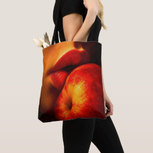 Bolsa Tote O Beijo de Nectarina – Um Retrato Íntimo