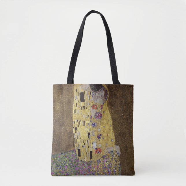 Bolsa Tote O beijo por Gustavo Klimt (Frente)