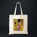 Bolsa Tote O beijo por Gustavo Klimt<br><div class="desc">Esta pintura intitulada o beijo é feita pelo artista famoso, Gustavo Klimt. Sobre Gustavo Klimt Gustavo Klimt era um pintor do Symbolist e austríacos dos membros os mais proeminentes do movimento da separação de Viena. Transformou-se um dos membros fundadores e do presidente do Wiener Sezession em 1897 e do sacro...</div>