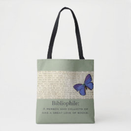 Bolsa Tote O Bibliophile-Borboleta-Sofisticado-Bolsa-Bolsa
