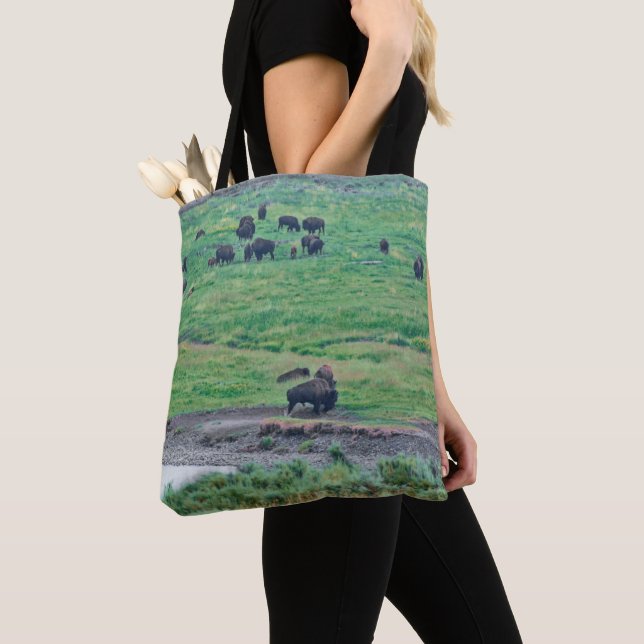 Bolsa Tote O Bison Americano (Close Up)