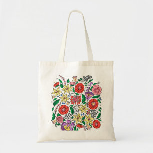 Bolsa Tote O bordado húngaro inspirou a sacola