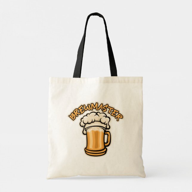 Bolsa Tote O Brewmaster precisa de uma caneca de cerveja (Verso)