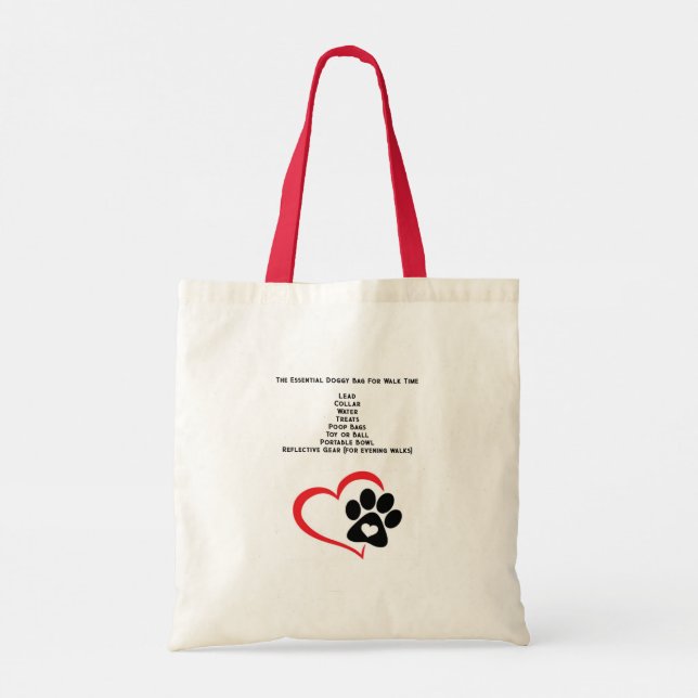 Bolsa Tote O Cachorro Essencial Andando Tote Bag (Verso)