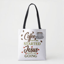 O Café Engraçado Me Faz Começar Jesus Me Mantém In