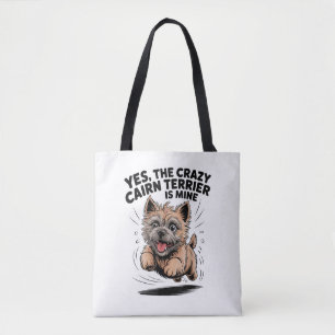 Bolsa Tote O Cairn Terrier Louco é Meu