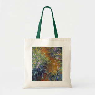 Bolsa Tote O Caminho através das Íris por Claude Monet