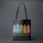Bolsa Tote O Canal de Amsterdã Casou a Vila Neerlandesa Color<br><div class="desc">Bolsa as suas coisas com este meigo branco Amesterdã abriga o padrão de arte bolsa. Você pode personalizá-lo e adicionar texto também. Procure em meu compro muito mais cores e padrões! E mais itens que combinam também como canecas, adesivos, ímãs, chapéus e camisetas. Avise-me se você quiser que algo seja...</div>