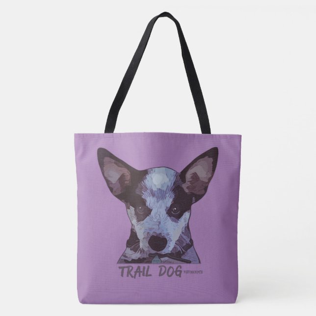 Bolsa Tote O cão da fuga mais a bicicleta iguala o amor (Frente)