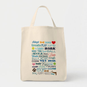Bolsa Tote O cão exprime o saco
